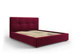 Кровать Micadoni Home Sage, 160x200 см, красная
