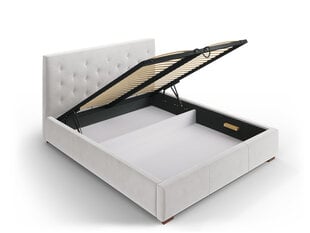 Кровать Micadoni Home Seri 45, 140x200 см, светло-серая цена и информация | Кровати | pigu.lt