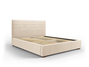 Кровать Micadoni Home Aranda, 140x200 см, бежевая цена и информация | Кровати | pigu.lt