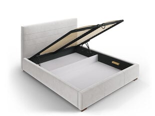 Кровать Micadoni Home Aranda, 160x200 см, светло-серая цена и информация | Кровати | pigu.lt