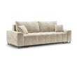 Sofa Micadoni Home Byron 3S, smėlio spalvos kaina ir informacija | Sofos | pigu.lt