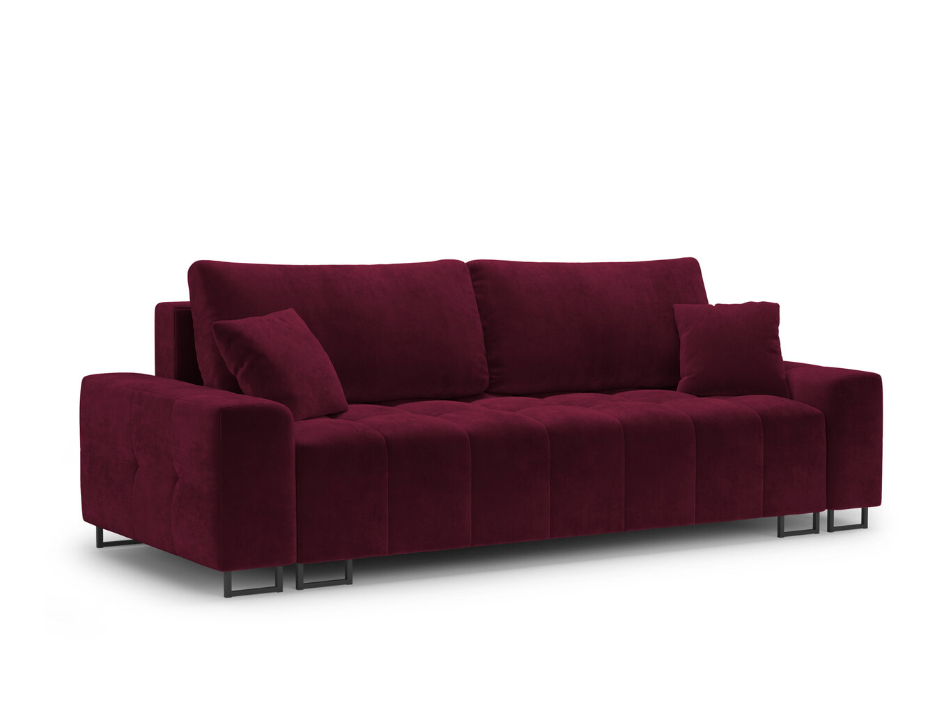 Sofa Micadoni Home Byron 3S, raudona kaina ir informacija | Sofos | pigu.lt