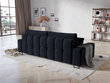 Sofa Micadoni Home Byron 3S, tamsiai mėlyna цена и информация | Sofos | pigu.lt