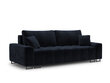 Sofa Micadoni Home Byron 3S, tamsiai mėlyna kaina ir informacija | Sofos | pigu.lt