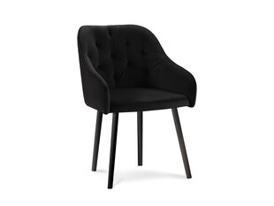Kėdė Micadoni Home Nissi, juoda kaina ir informacija | Virtuvės ir valgomojo kėdės | pigu.lt