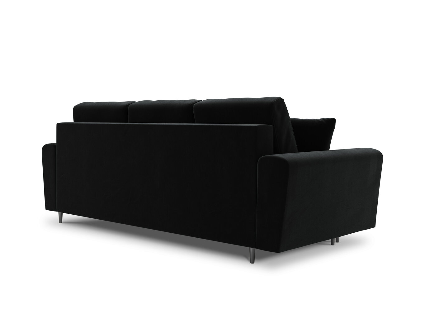 Sofa Micadoni Home Moghan 3S, juoda/auksinės spalvos kaina ir informacija | Sofos, sofos-lovos | pigu.lt