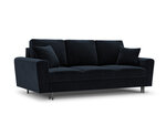 Sofa Micadoni Home Moghan 3S, tamsiai mėlyna/juoda