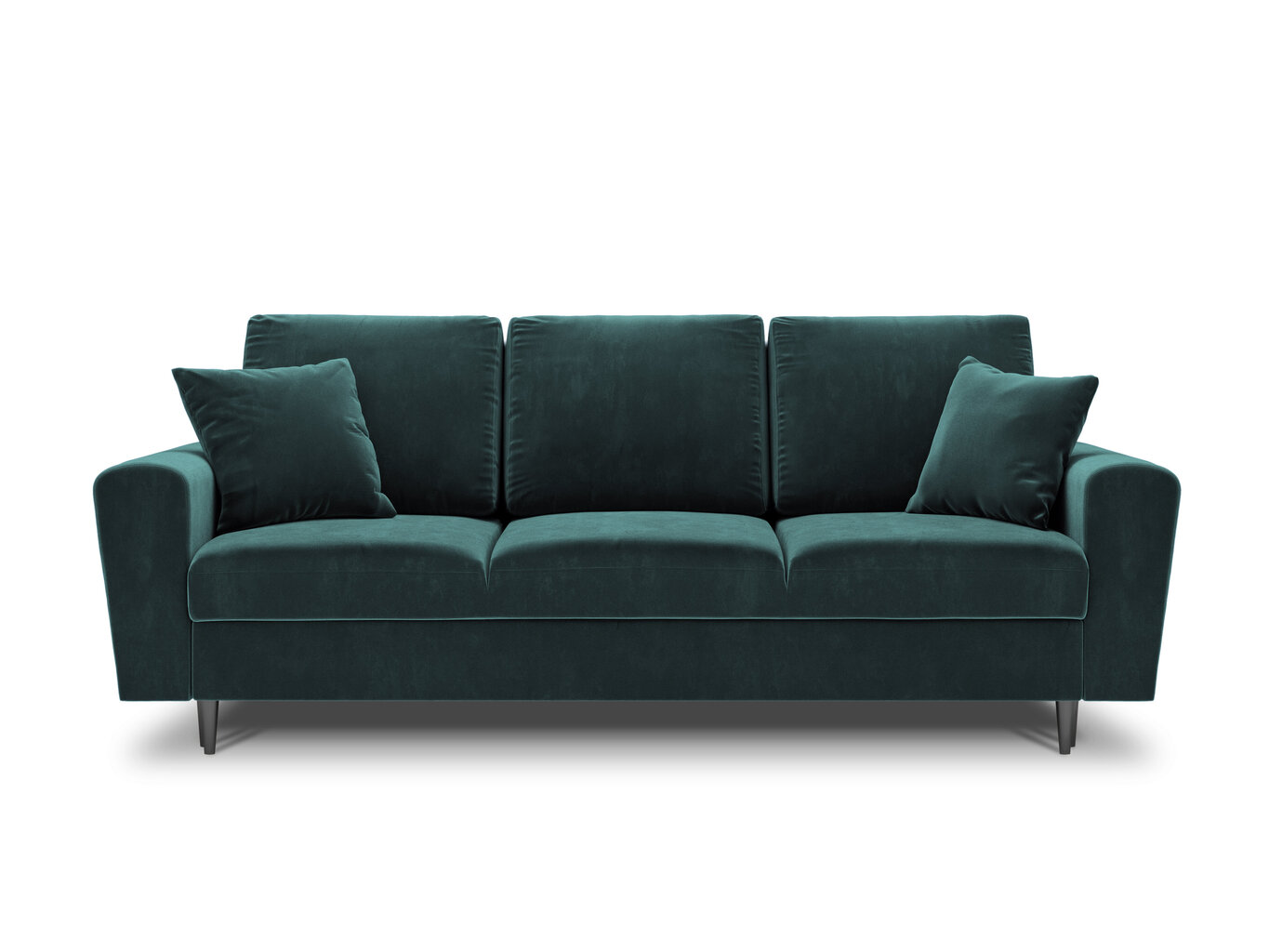 Sofa Micadoni Home Moghan 3S, žalia/juoda цена и информация | Sofos | pigu.lt