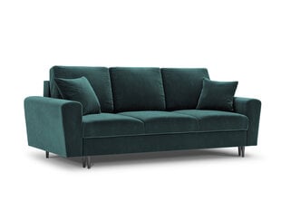 Sofa Micadoni Home Moghan 3S, žalia/juoda kaina ir informacija | Sofos | pigu.lt