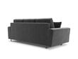 Sofa Micadoni Home Moghan 3S, šviesiai pilka/juoda kaina ir informacija | Sofos | pigu.lt