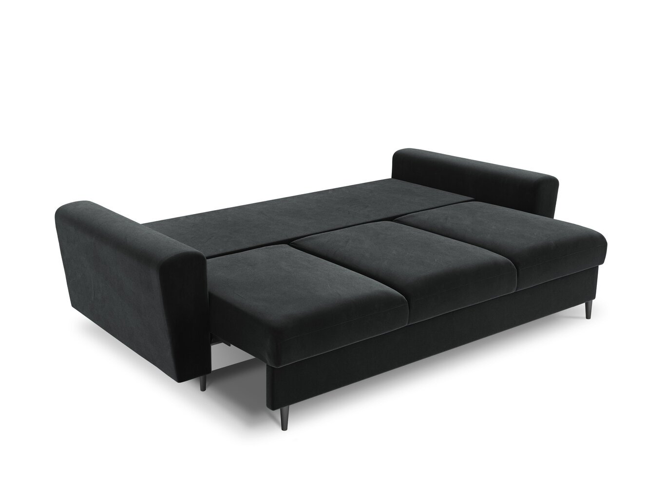 Sofa Micadoni Home Moghan 3S, tamsiai pilka/juoda kaina ir informacija | Sofos | pigu.lt