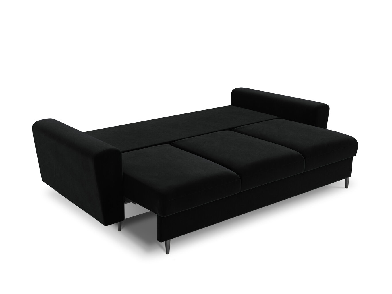 Sofa Micadoni Home Moghan 3S, juodos spalvos цена и информация | Sofos | pigu.lt