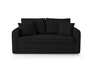 Sofa Micadoni Home Lido 2S, juoda kaina ir informacija | Sofos | pigu.lt