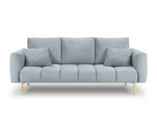 Sofa Micadoni Home Malvin 3S, šviesiai mėlyna kaina ir informacija | Sofos | pigu.lt