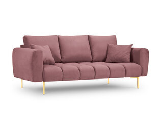 Sofa Micadoni Home Malvin 3S, rožinė kaina ir informacija | Sofos | pigu.lt