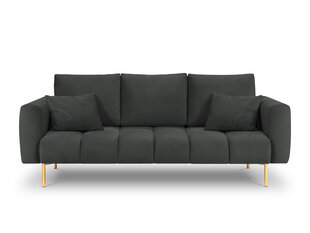Sofa Micadoni Home Malvin 3S, tamsiai pilka kaina ir informacija | Sofos | pigu.lt