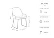 Kėdė Micadoni Home Olivine, smėlio spalvos kaina ir informacija | Virtuvės ir valgomojo kėdės | pigu.lt
