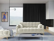 Sofa Micadoni Home Mamaia 2S, šviesios smėlio/auksinės spalvos цена и информация | Sofos | pigu.lt