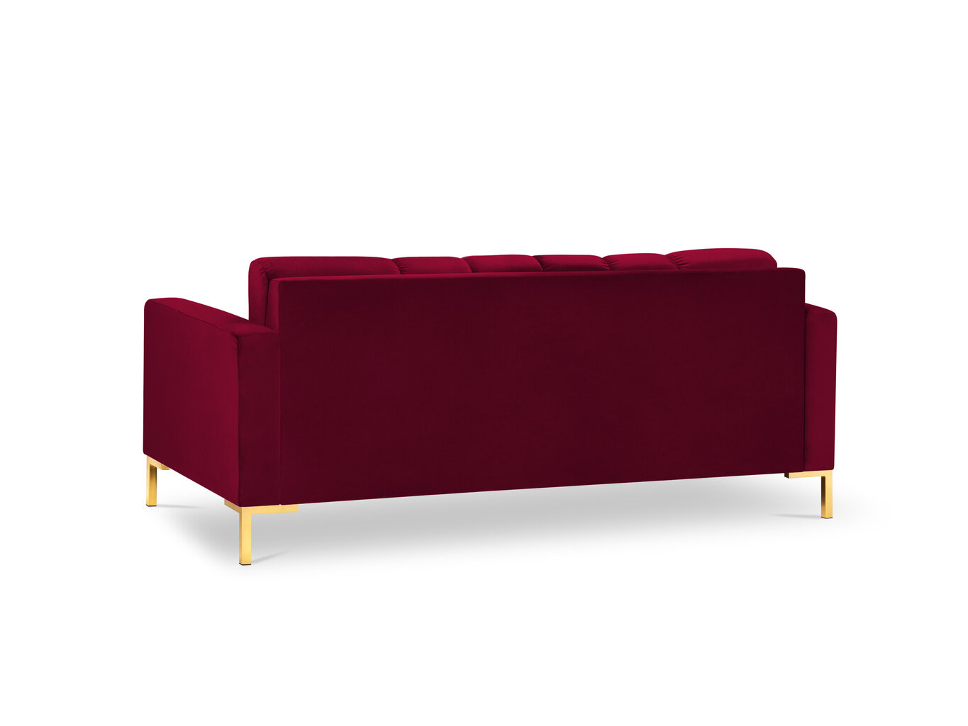 Sofa Micadoni Home Mamaia 2S, raudona/auksinės spalvos kaina ir informacija | Sofos | pigu.lt