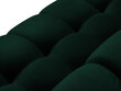 Sofa Micadoni Home Mamaia 3S, tamsiai žalia/auksinės spalvos kaina ir informacija | Sofos | pigu.lt