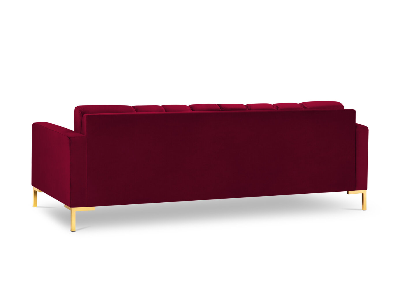 Sofa Micadoni Home Mamaia 4S, raudona/auksinės spalvos цена и информация | Sofos | pigu.lt