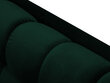 Sofa Micadoni Home Mamaia 4S, tamsiai žalia/auksinės spalvos цена и информация | Sofos | pigu.lt