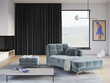 Kušetė Micadoni Home Mamaia 1S-V, šviesiai mėlyna kaina ir informacija | Sofos | pigu.lt