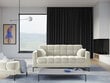 Sofa Micadoni Home Mamaia 2S, juodos/smėlio spalvos цена и информация | Sofos | pigu.lt