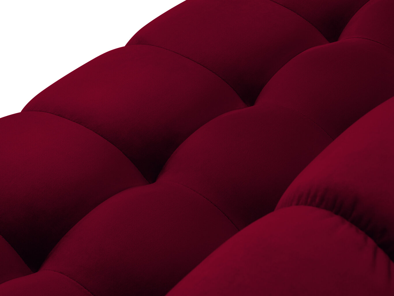 Sofa Micadoni Home Mamaia 2S, raudona/juoda kaina ir informacija | Sofos | pigu.lt