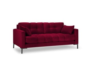 Sofa Micadoni Home Mamaia 2S, raudona/juoda kaina ir informacija | Sofos | pigu.lt