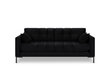 Sofa Micadoni Home Mamaia 2S, juodos spalvos kaina ir informacija | Sofos | pigu.lt