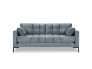 Sofa Micadoni Home Mamaia 3S, mėlyna/juoda kaina ir informacija | Sofos | pigu.lt