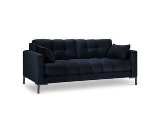Sofa Micadoni Home Mamaia 3S, tamsiai mėlyna/juoda kaina ir informacija | Sofos | pigu.lt