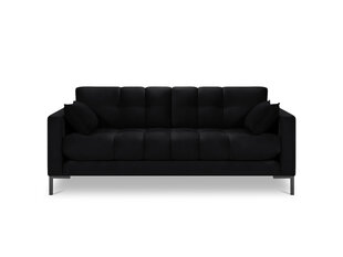 Sofa Micadoni Home Mamaia 3S, juoda kaina ir informacija | Sofos | pigu.lt