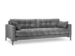 Sofa Micadoni Home Mamaia 4S, pilka/juoda