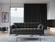 Sofa Micadoni Home Mamaia 4S, tamsiai pilka/juoda kaina ir informacija | Sofos | pigu.lt