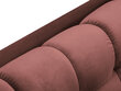 Minkštas kampas Micadoni Home Mamaia 5S-V, rožinis/juodas kaina ir informacija | Minkšti kampai | pigu.lt