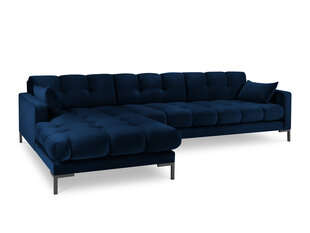 Мягкий уголок Micadoni Home Mamaia 5S-V, синий/черный цена и информация | Угловые диваны | pigu.lt