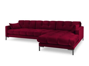 Мягкий уголок Micadoni Home Mamaia 5S-V, красный/черный цена и информация | Угловые диваны | pigu.lt