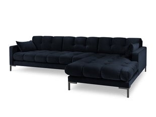 Мягкий уголок Micadoni Home Mamaia 5S-V, темно-синий/черный цена и информация | Угловые диваны | pigu.lt