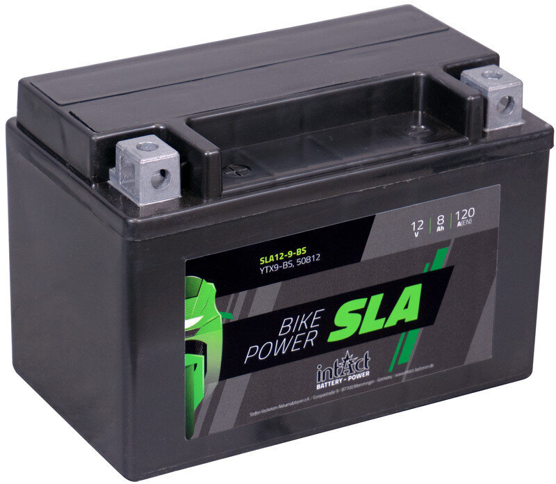 Akumuliatorius motociklams Intact Battery-Power Sla YTX9-BS 8Ah c20 120A цена и информация | Moto akumuliatoriai | pigu.lt