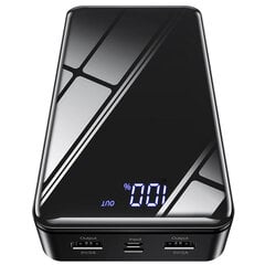 Внешний аккумулятор Power Bank Borofone BJ8 30000mAh, черный цена и информация | Зарядные устройства Power bank | pigu.lt