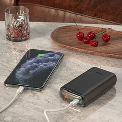 Внешний аккумулятор Power Bank Hoco Q1A Type-C PD 20W+Quick Charge 3.0 (3A) 20000mAh, черный цена и информация | Зарядные устройства Power bank | pigu.lt