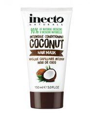 Plaukų kaukė Inecto Naturals Coconut, 150 ml kaina ir informacija | Priemonės plaukų stiprinimui | pigu.lt