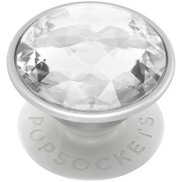 Popsockets PopGrip Disco Crystal Silver kaina ir informacija | Telefono laikikliai | pigu.lt