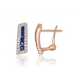 Auksiniai auskarai su briliantais Diamond Sky Camellia XV kaina ir informacija | Auskarai | pigu.lt