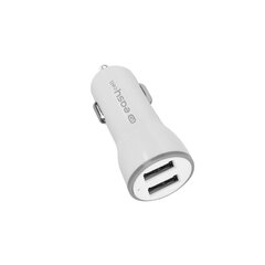 Автомобильное зарядное устройство 2 USB 2 мАч от Easycell Белый цена и информация | Зарядные устройства для телефонов | pigu.lt