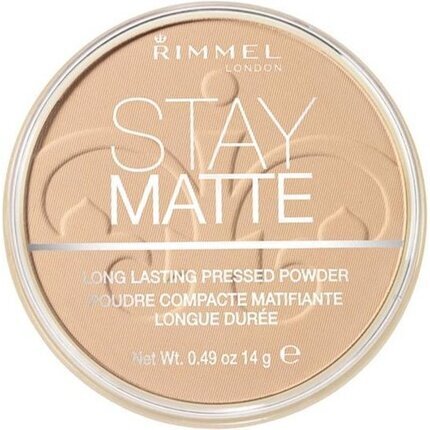 Kompaktinė pudra Rimmel Stay Matte, 003 Peach Glow, 14 g цена и информация | Makiažo pagrindai, pudros | pigu.lt