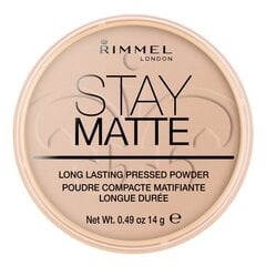 Kompaktinė pudra Rimmel Stay Matte, 14 g, 005 Silky Beige kaina ir informacija | Makiažo pagrindai, pudros | pigu.lt