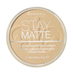 Rimmel London Stay Matte пудра 14 г, 006 Warm Beige цена и информация | Пудры, базы под макияж | pigu.lt